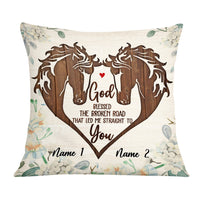 Personalized Couple Love Horse Pillow DB204 23O57 thumb 1