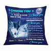 Personalized Couple Love Wolf Pillow DB218 23O57 1