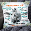 Personalized Couple Love Wolf Husband Wife The Day I Met You Pillow DB205 85O34 1