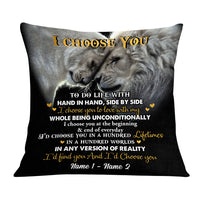Personalized Couple Love Lion Pillow DB203 23O58 thumb 1