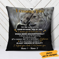 Personalized Couple Love Lion Pillow DB203 23O58 thumb 1