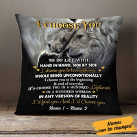 Personalized Couple Love Lion Pillow DB203 23O58 thumb 1