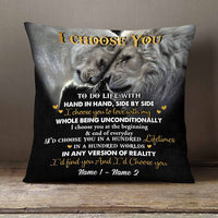 Personalized Couple Love Lion Pillow DB203 23O58 thumb 1