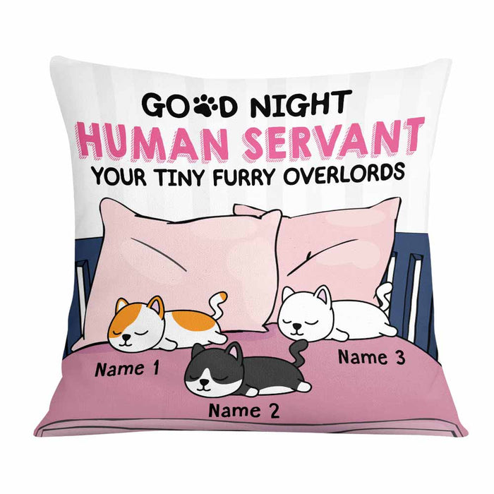 Personalized Cat Good Night Human Pillow DB204 81O58 1