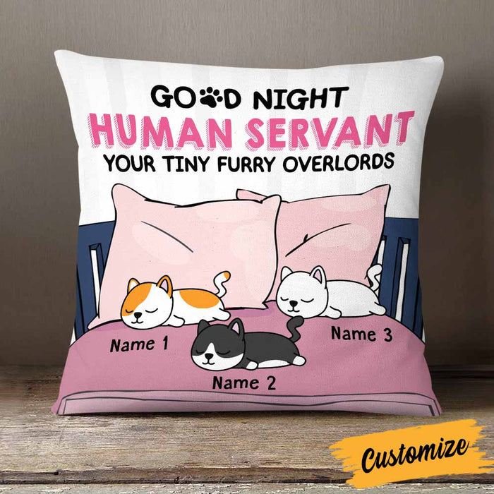 Personalized Cat Good Night Human Pillow DB204 81O58 1