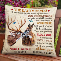 Personalized Couple Love Deer Pillow DB204 26O47 thumb 1