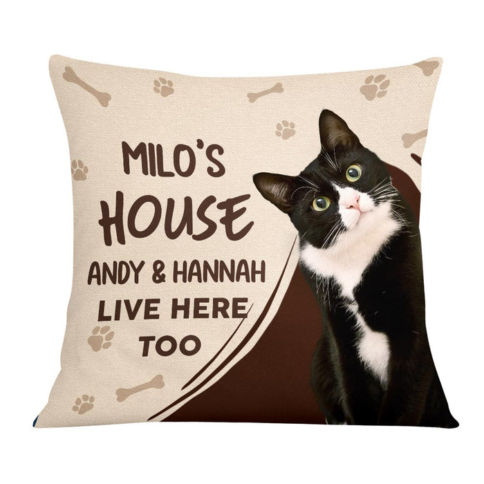 Personalized Cat Photo Pillow DB204 30O57 1