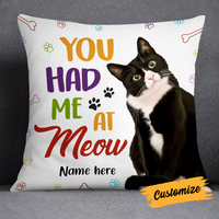 Personalized Cat Photo Pillow DB204 87O24 thumb 1
