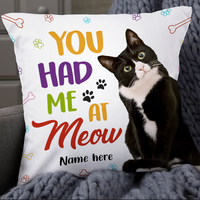 Personalized Cat Photo Pillow DB204 87O24 thumb 1