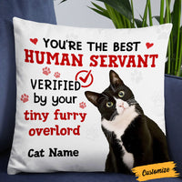 Personalized Cat Photo Human Servant Pillow DB206 95O36 thumb 1