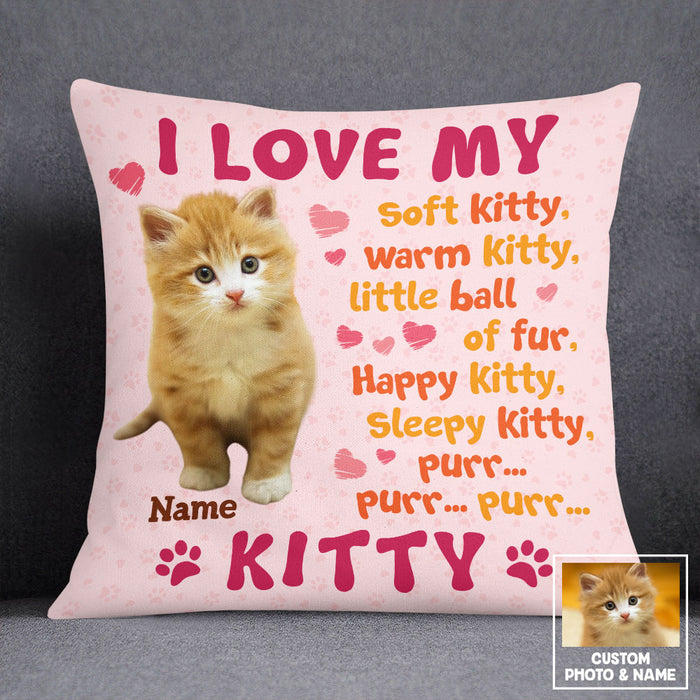 Personalized Cat Photo Pillow DB205 87O53 1
