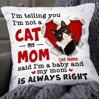 Personalized Cat Photo Pillow DB206 87O34 thumb 1