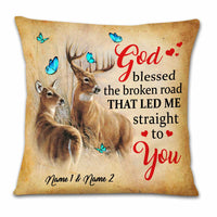 Personalized Couple Love Deer Pillow DB206 30O23 thumb 1