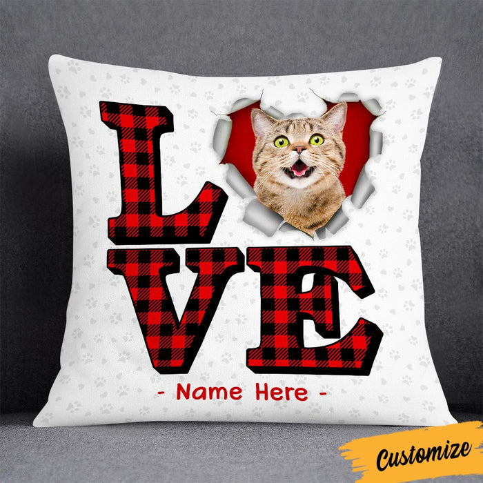 Personalized Cat Photo Pillow DB206 26O36 1