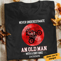 Personalized Old Man Dirt Bike T Shirt JL14 81O34 thumb 1