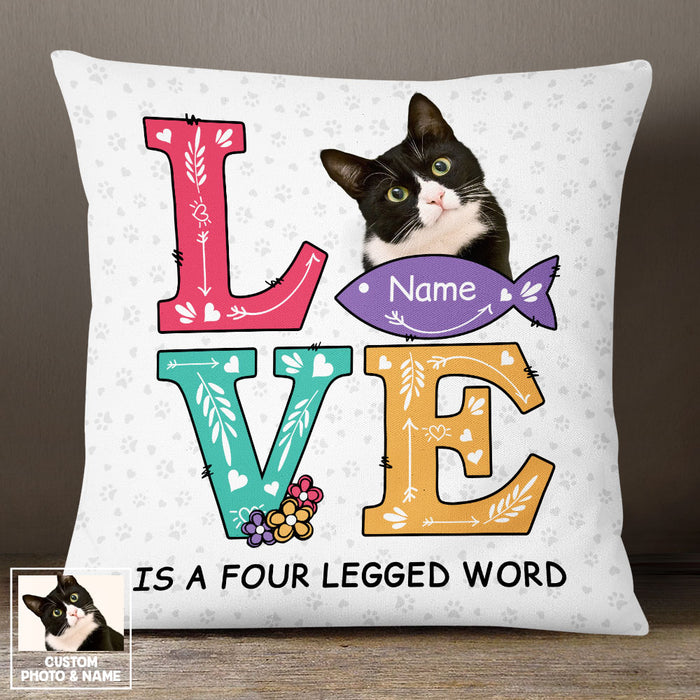 Personalized Cat Photo Love Pillow DB205 23O53 1