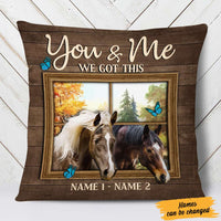 Personalized Couple Love Horse Pillow DB207 95O57 thumb 1