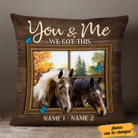 Personalized Couple Love Horse Pillow DB207 95O57 thumb 1