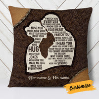 Personalized Memo Couple Pillow DB208 95O18 thumb 1