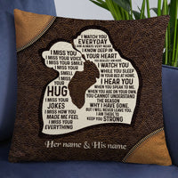 Personalized Memo Couple Pillow DB208 95O18 thumb 1