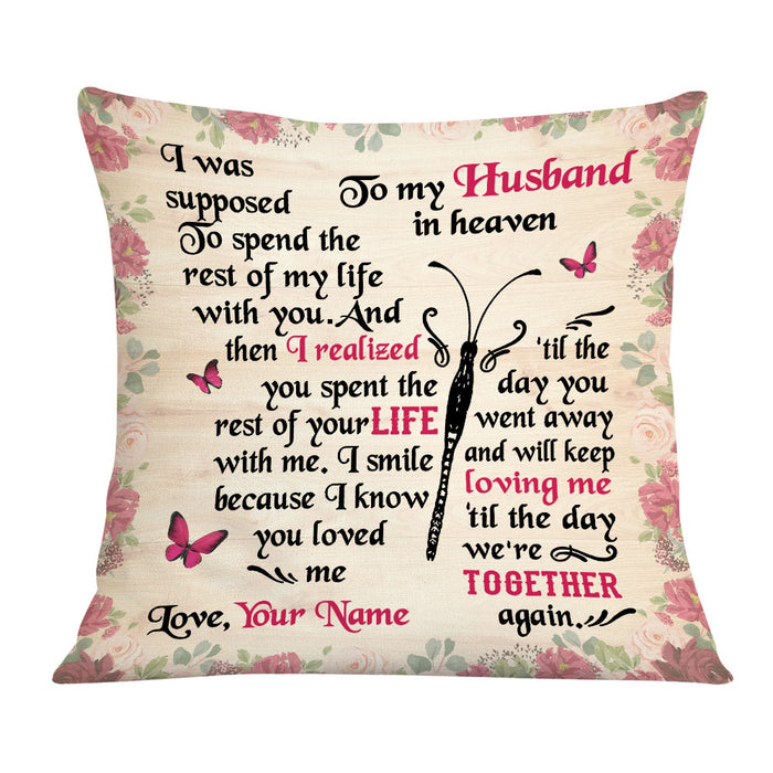 Personalized Memo Couple Butterfly Pillow DB211 95O36 1