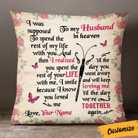 Personalized Memo Couple Butterfly Pillow DB211 95O36 thumb 1