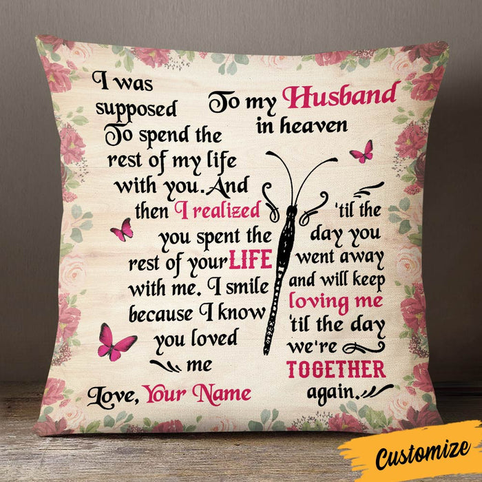 Personalized Memo Couple Butterfly Pillow DB211 95O36 1