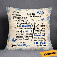 Personalized Memo Couple Butterfly Pillow DB211 95O36 thumb 1