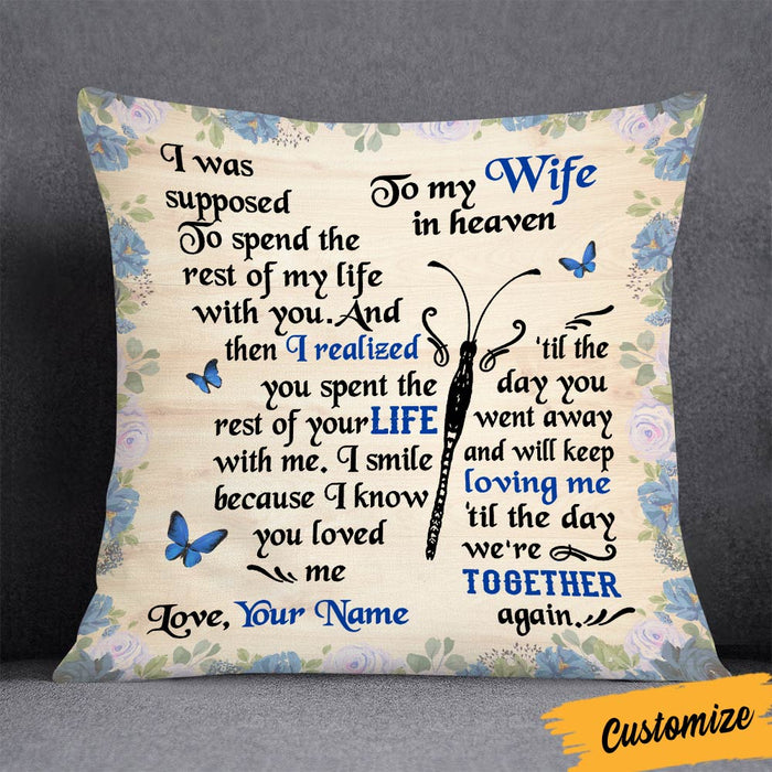 Personalized Memo Couple Butterfly Pillow DB211 95O36 1