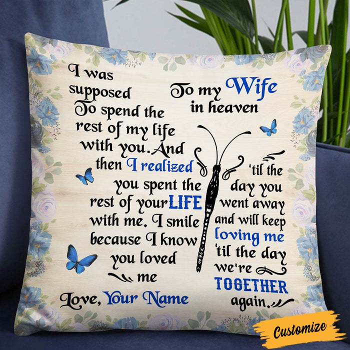 Personalized Memo Couple Butterfly Pillow DB211 95O36 1