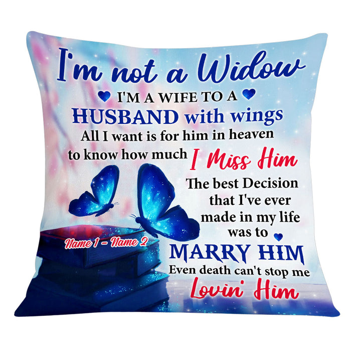 Personalized Memo Couple Butterfly Pillow DB212 95O53 1