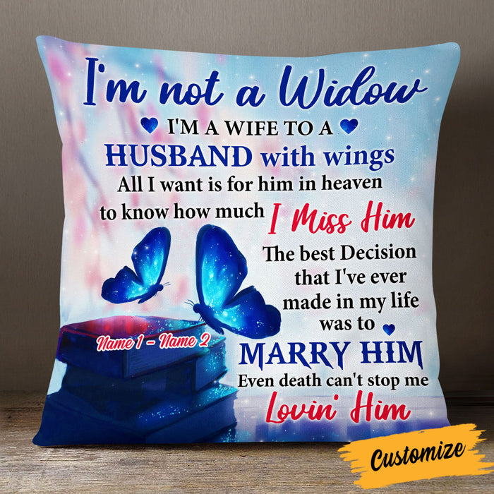 Personalized Memo Couple Butterfly Pillow DB212 95O53 1