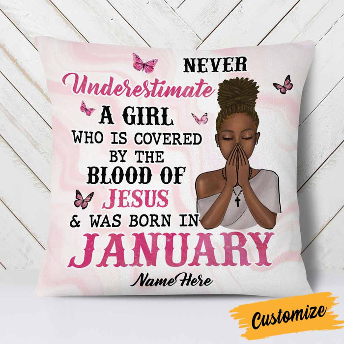 Personalized BWA Birthday Blood Of Jesus Pillow DB211 85O58 1