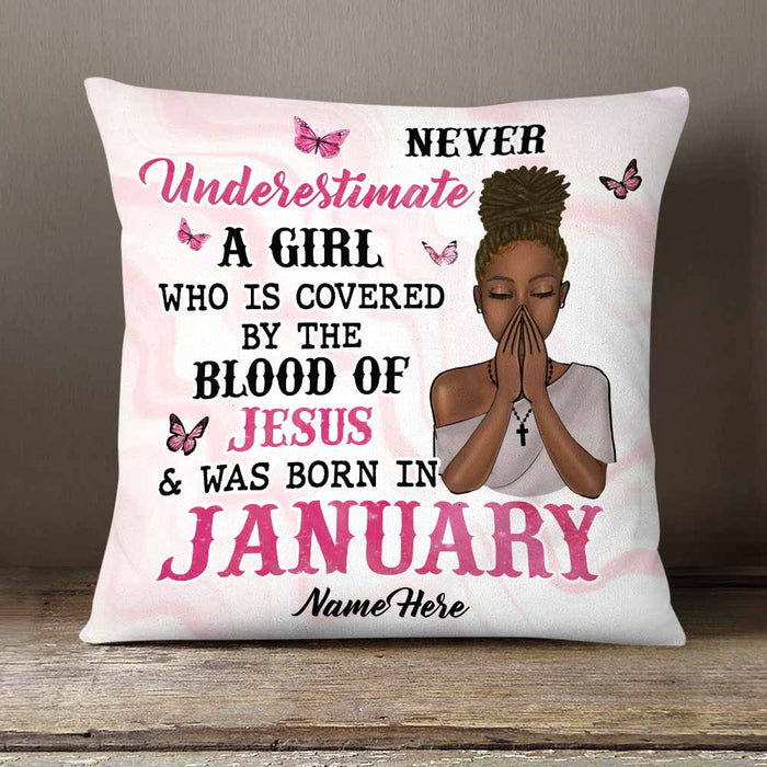 Personalized BWA Birthday Blood Of Jesus Pillow DB211 85O58 1