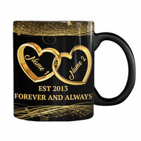 Personalized Couple Husband Wife Wedding Rings Mug NB273 81O34 thumb 1