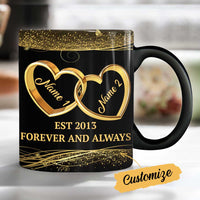 Personalized Couple Husband Wife Wedding Rings Mug NB273 81O34 thumb 1