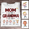 Personalized Mom Grandma T Shirt NB232 26O34 1