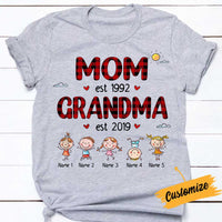 Personalized Mom Grandma T Shirt NB232 26O34 thumb 1