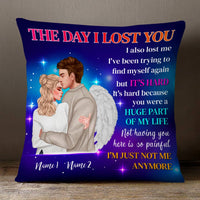 Personalized Memo Couple Pillow DB214 87O66 thumb 1