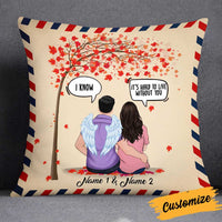 Personalized Memo Couple Pillow DB216 87O34 thumb 1