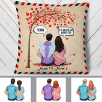 Personalized Memo Couple Pillow DB216 87O34 thumb 1