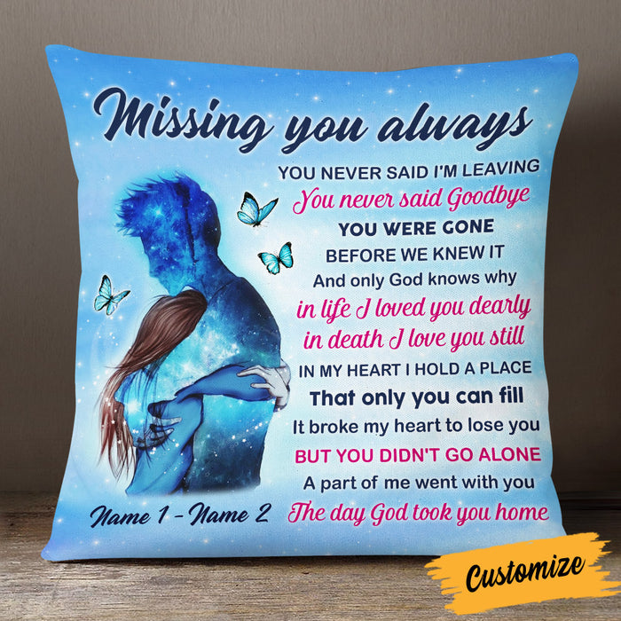 Personalized Memo Couple Missing You Pillow DB214 26O53 1