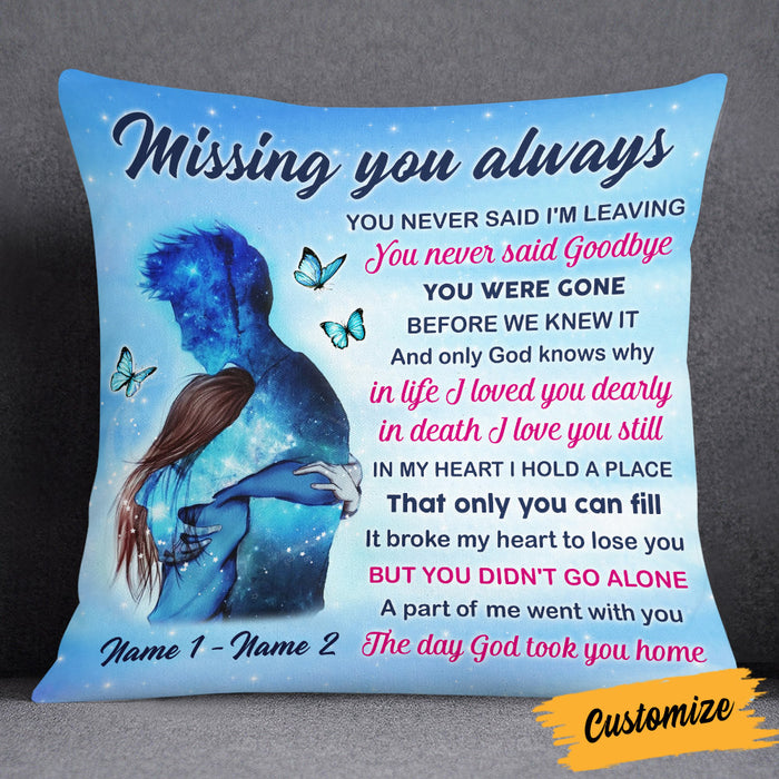 Personalized Memo Couple Missing You Pillow DB214 26O53 1