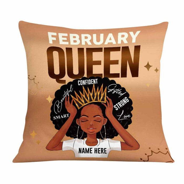 Personalized BWA Birthday Queen Girl Pillow DB215 95O58 1