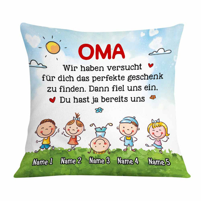 Personalized Grandma Grandpa German Oma Opa Pillow DB222 81O58 1