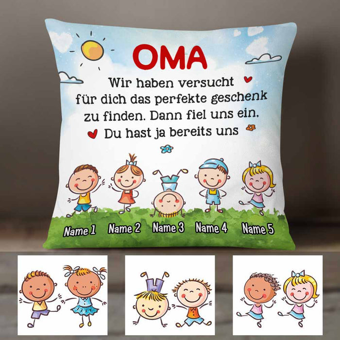Personalized Grandma Grandpa German Oma Opa Pillow DB222 81O58 1