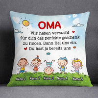 Personalized Grandma Grandpa German Oma Opa Pillow DB222 81O58 thumb 1
