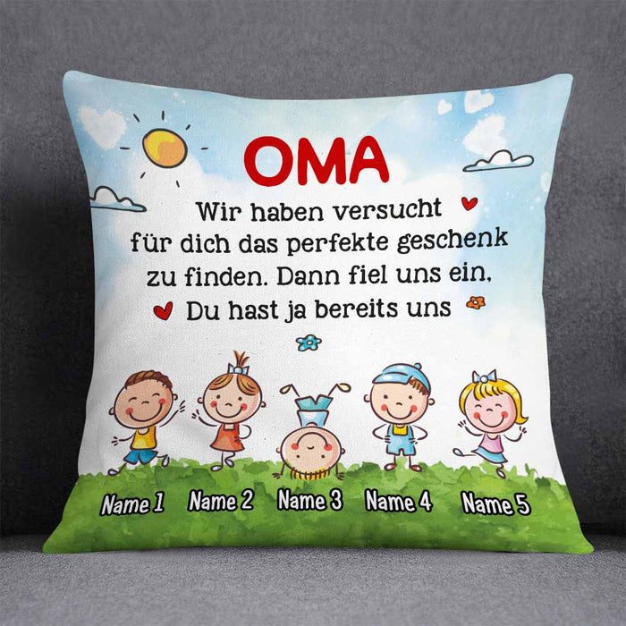 Personalized Grandma Grandpa German Oma Opa Pillow DB222 81O58 1