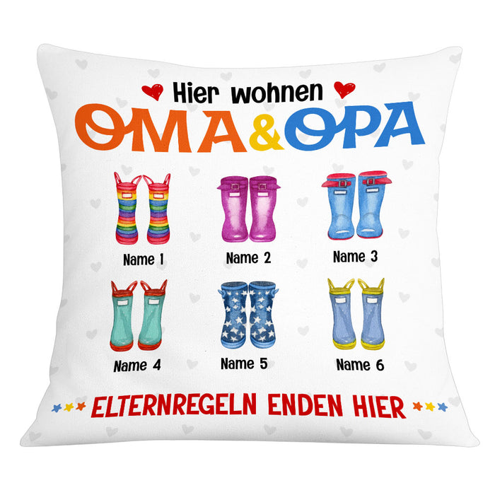 Personalized Grandma Grandpa German Oma Opa Pillow DB221 81O53 1