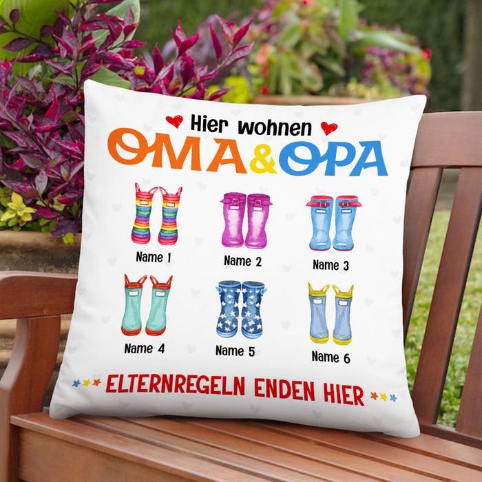Personalized Grandma Grandpa German Oma Opa Pillow DB221 81O53 1